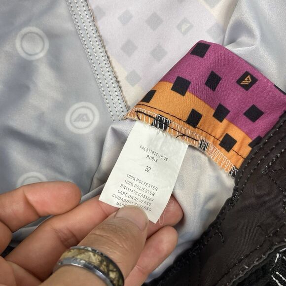 Allyance Mens Rubix Board Shorts Multicolor Patchwork Swim Trunk Bottom Size 32 - Picture 2 of 6